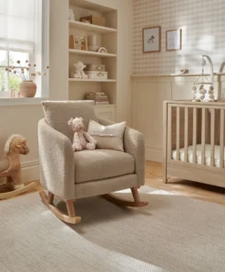 Alma Nursing Chair - Fawn Boucle