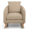 Alma Nursing Chair & Stool - Fawn Boucle