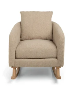 Alma Nursing Chair & Stool - Fawn Boucle
