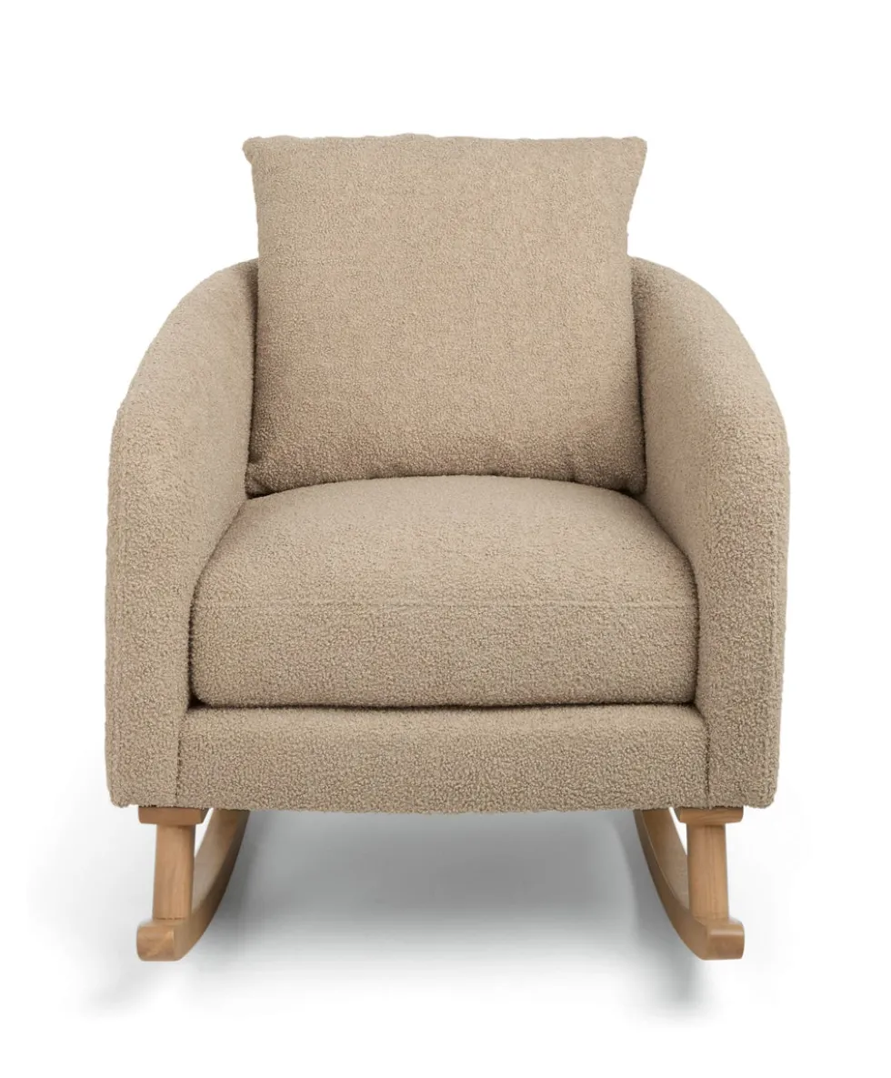 Alma Nursing Chair & Stool - Fawn Boucle