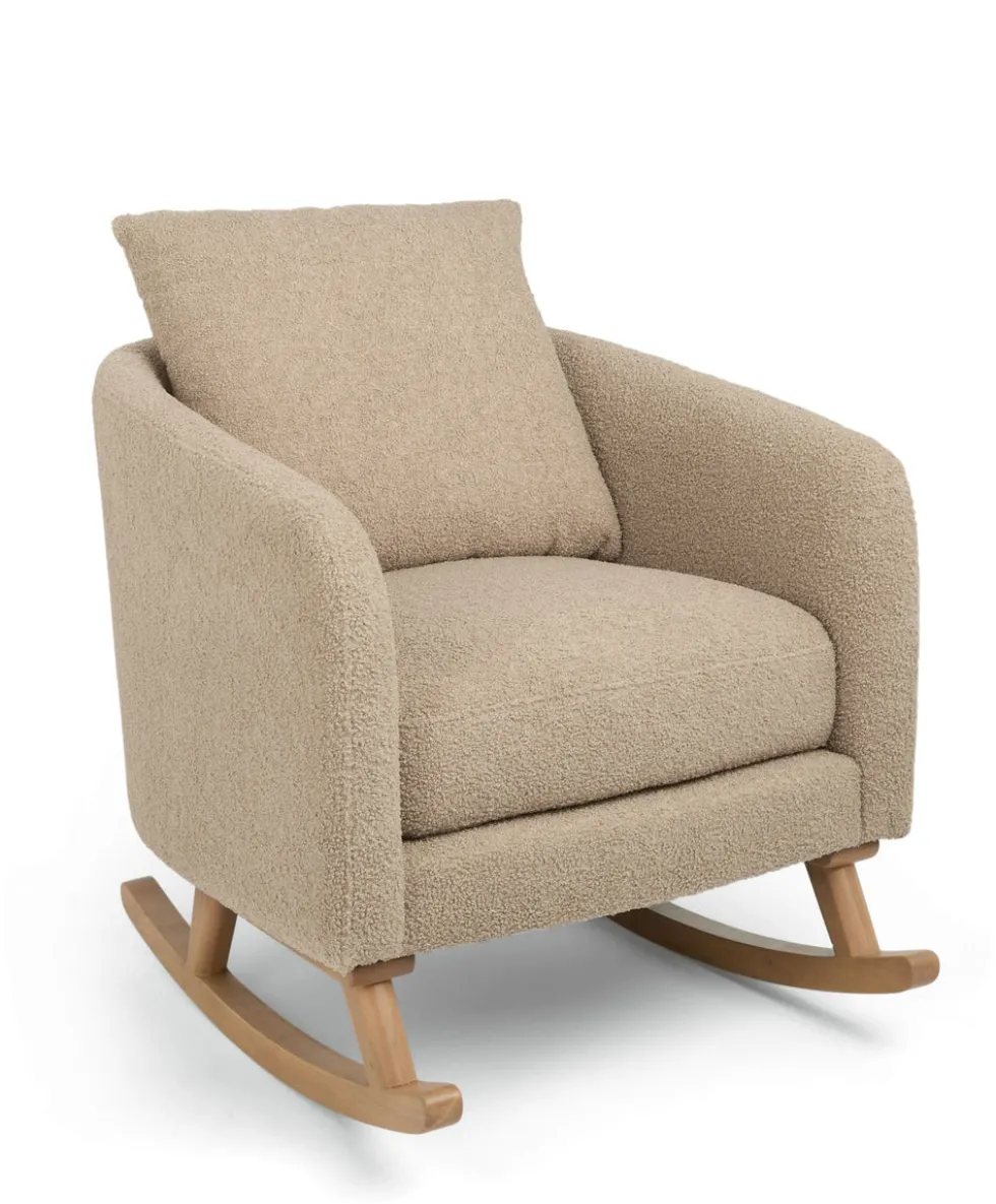 Alma Nursing Chair & Stool - Fawn Boucle