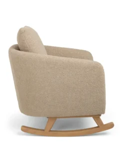 Alma Nursing Chair & Stool - Fawn Boucle