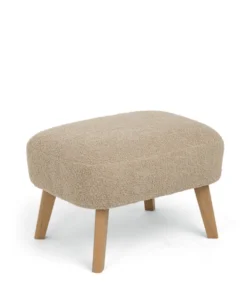 Alma Nursing Chair & Stool - Fawn Boucle