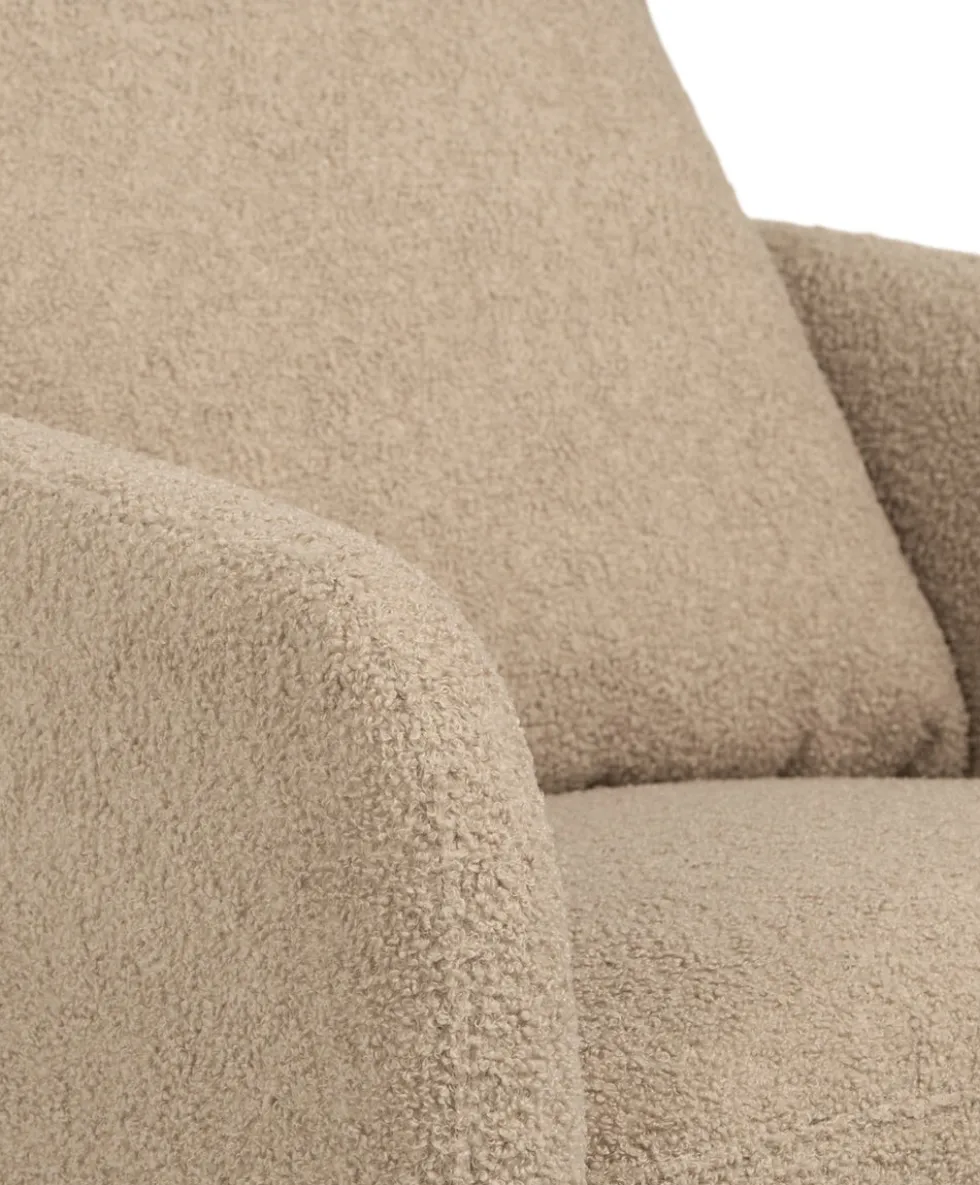 Alma Nursing Chair & Stool - Fawn Boucle