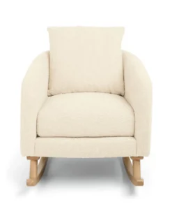 Alma Nursing Chair & Stool - Off White Boucle