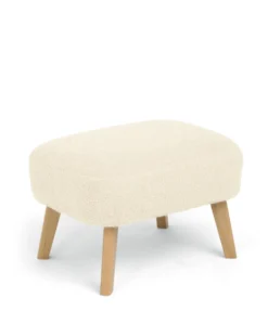 Alma Nursing Chair & Stool - Off White Boucle