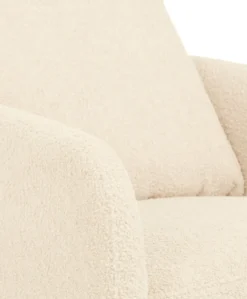 Alma Nursing Chair & Stool - Off White Boucle