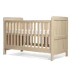 Atlas Cotbed & Luxury Hybrid Twin Mattress Bundle - Light Oak