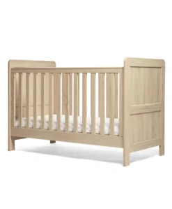 Atlas Cotbed & Premium Pocket Spring Mattress Bundle - Light Oak