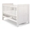 Atlas Nursery Bundle with Lua Bedside Crib (6 Piece) – White