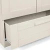 Atlas 3 Piece Cotbed Range with Dresser Changer & Wardrobe - Stone