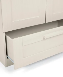Atlas 3 Piece Cotbed Range with Dresser Changer & Wardrobe - Stone