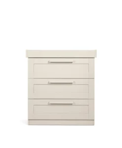 Atlas 3 Piece Cotbed Range with Dresser Changer & Wardrobe - Stone