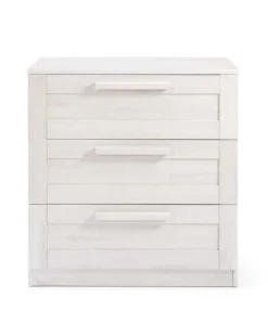 Atlas 3 Piece Small Cotbed Range with Dresser Changer & Wardrobe - White