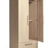 Atlas 3 Piece Small Cotbed Range with Dresser Changer & Wardrobe - Light Oak