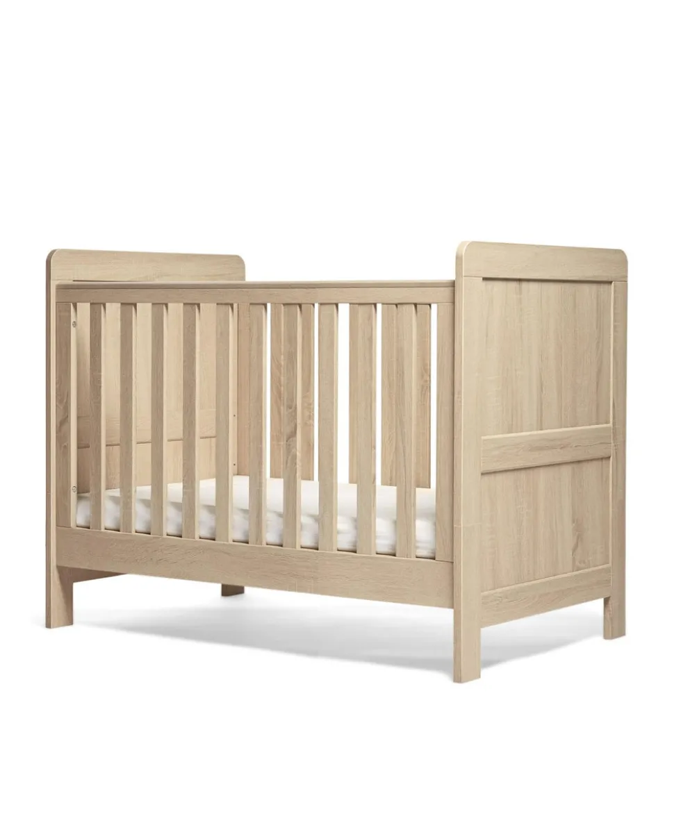 Atlas 3 Piece Small Cotbed Range with Dresser Changer & Wardrobe - Light Oak