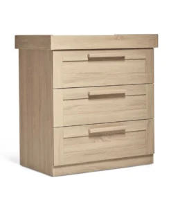 Atlas 2 Piece Small Cotbed Set with Dresser Changer - Light Oak