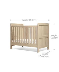 Atlas Small Cotbed - Light Oak