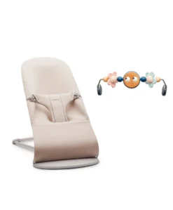 BabyBjörn Baby Bouncer and Toy Bar – Light Beige
