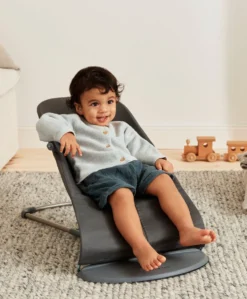 BabyBjörn Baby Bouncer Bliss Woven Petal Quilt - Anthracite