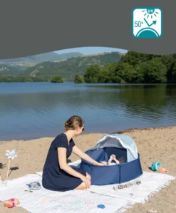Babymoov Babyni Anti-UV Tent Playpen UPF 50+ - Mariniere