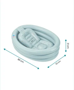 Babymoov 2-in-1 Inflatable Bath Tub & Paddling Pool - Blue