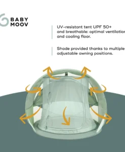 Babymoov Moov & Protect XL Anti UV Refreshing Tent - Green Lagoon