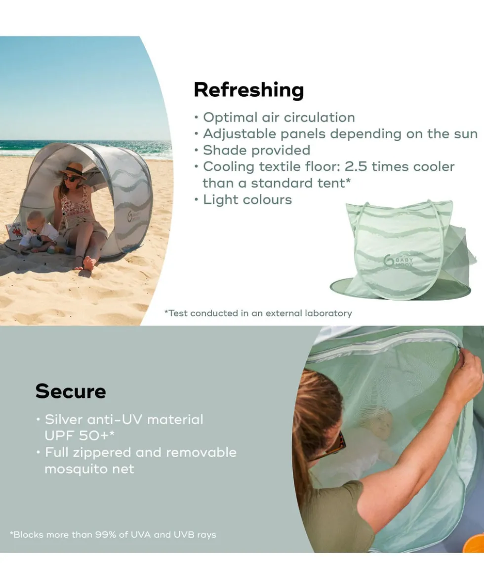 Babymoov Moov & Protect XL Anti UV Refreshing Tent - Green Lagoon
