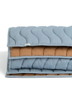 Baby Quilt (3.0 Tog) - Blue Mustard Wave