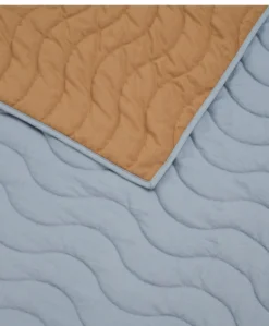 Baby Quilt (3.0 Tog) - Blue Mustard Wave