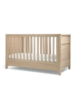 Barton Cotbed With Essential Airflow Pocket Spring Cotbed Mattress Bundle - Oak
