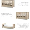 Barton Cotbed With Premium Pocket Spring Cotbed Mattress Bundle - Oak