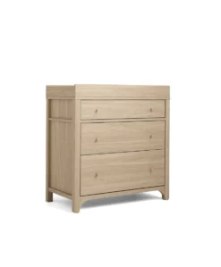 Barton Nursery Bundle With Lua Bedside Crib (6 Piece) - Oak