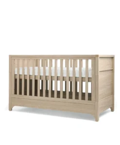 Barton Nursery Bundle With Lua Bedside Crib (6 Piece) - Oak