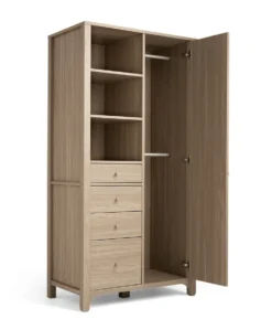 Barton Nursery Bundle With Lua Bedside Crib (6 Piece) - Oak