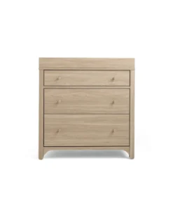 Barton Nursery Bundle With Lua Bedside Crib (6 Piece) - Oak