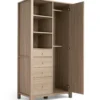 Barton 3 Piece Cotbed Range with Dresser Changer & Wardrobe - Oak