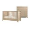 Barton 2 Piece Cotbed Set with Dresser Changer - Oak