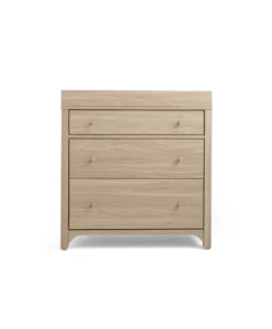 Barton 2 Piece Cotbed Set with Dresser Changer - Oak