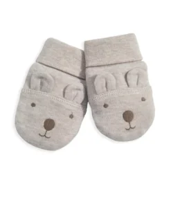 Bear Ear Hat & Mittens Set - Sand