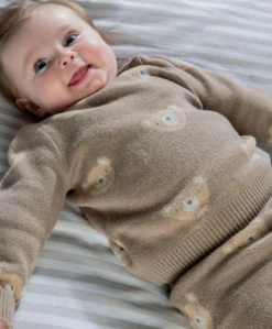 Bear Jacquard Knit Set (2 Pieces)