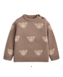 Bear Jacquard Knit Set (2 Pieces)