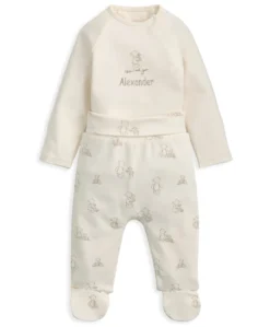Bear Print Bodysuit & Bottoms Set (2 Pieces)