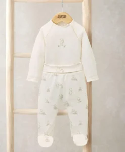 Bear Print Bodysuit & Bottoms Set (2 Pieces)