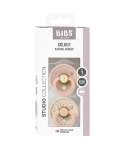 BIBS Pacifier Studio Colour (2 Pack) Jasmine Blush
