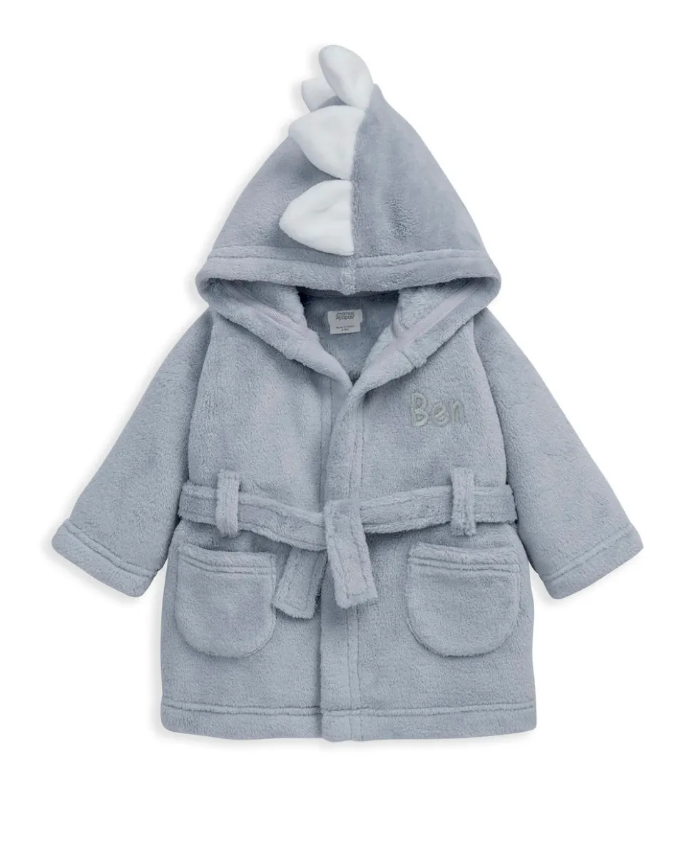 Blue Dinosaur Dressing Gown