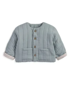Blue Quilted Jacket