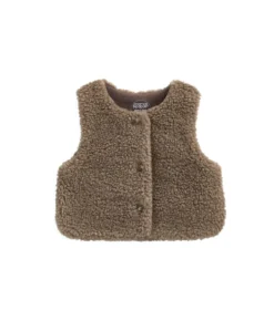 Borg Gilet & All in One Outfit Set - Sand