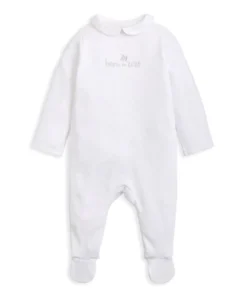Born in 2026 Embroidered All In One White