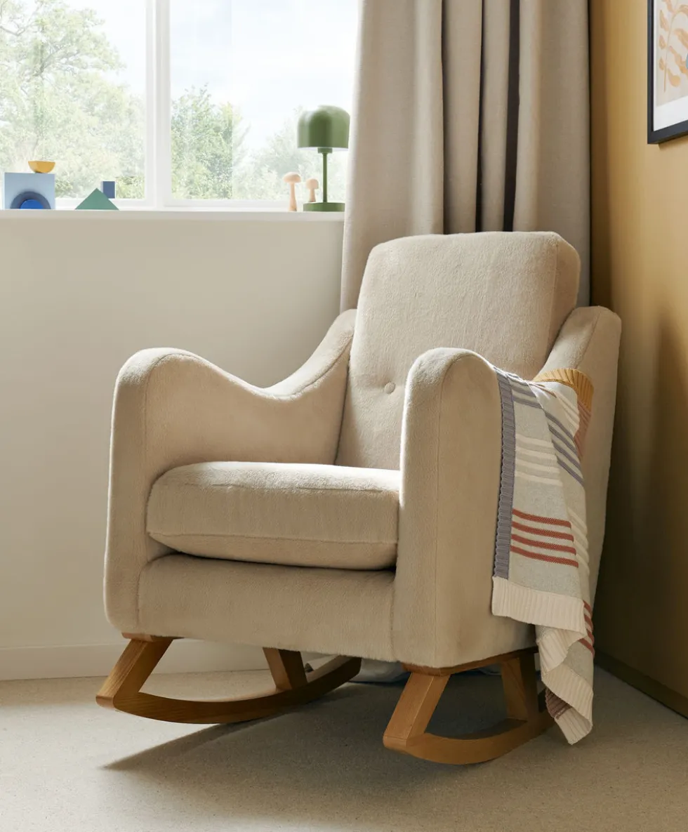 Bowdon Nursing Chair - Almond Sherpa